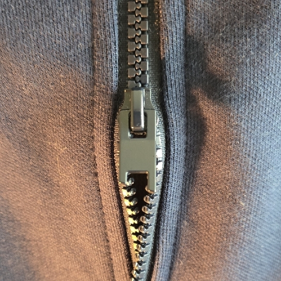 2019 Adererror Navy Blue Zip-Up Front And Rear Hoodie - Picture 8 of 13